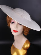 40cm Large Round Sinamay Fascinator Base DIY Millinery Derby Hat Headpiece Mold