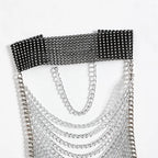 Crystal Chest Chain Body Harness Crop Top & Festival Party Jewelry