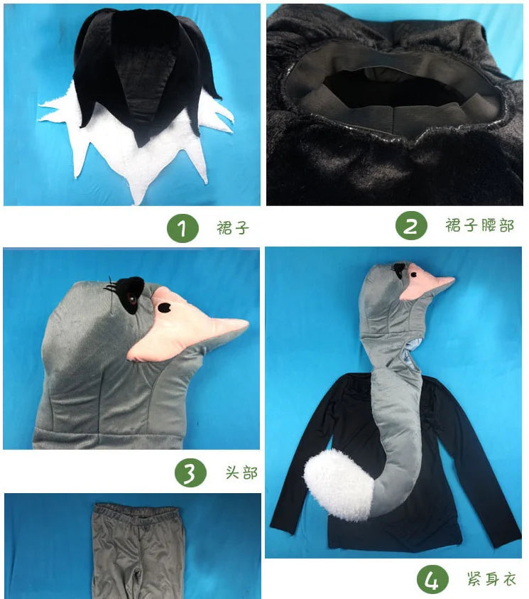 Carnaval Costumes for Adults Halloween Cosplay Bird Costumes Unisex Animal Ostrich Costume Funny Party Dress - Big Tim's Magic Emporium