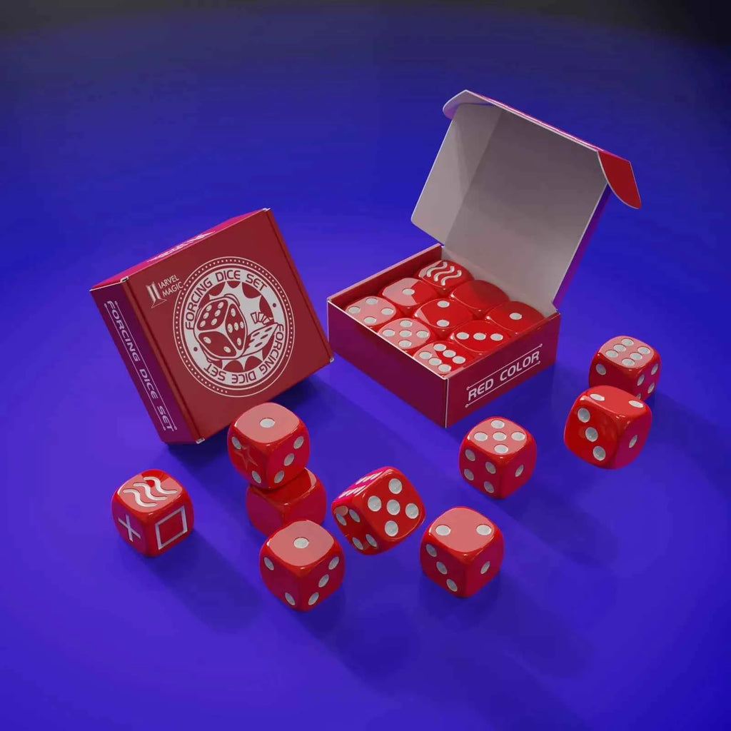 Forcing Dice Set (8 Colors,No Instructions) Magic Tricks Force a Number Magia Close Up Parlor Illusions Gimmicks Mentalism Props