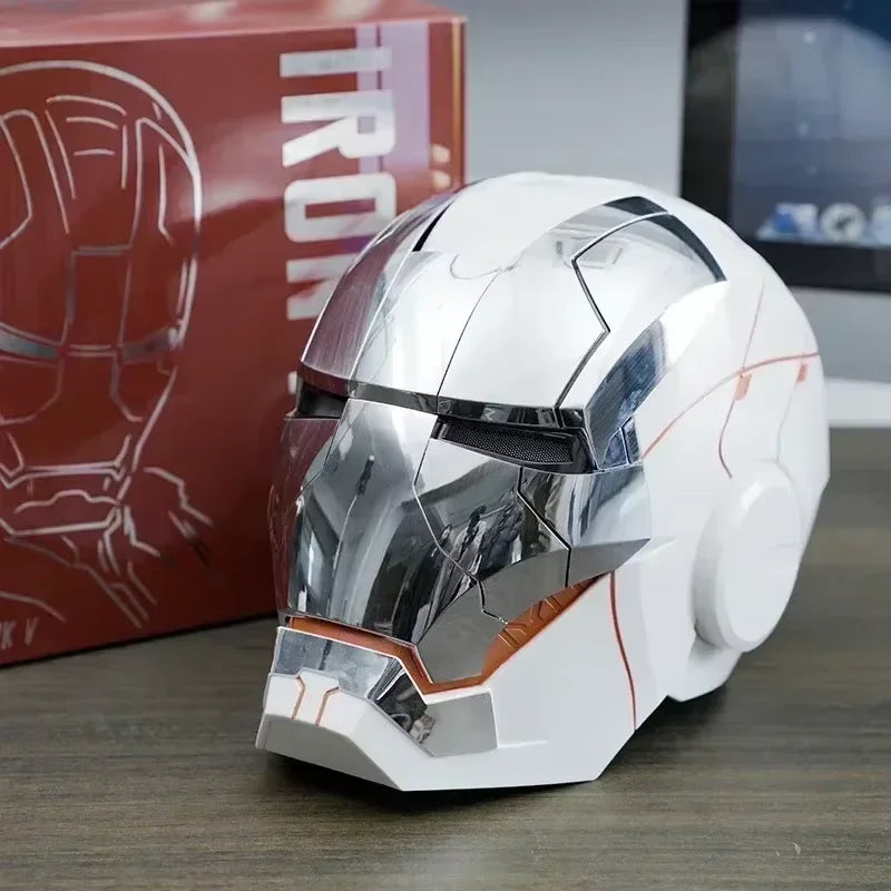 New Mechahead Mk50 Jarvis Iron Man Helmet Luminous Voice Control Deformable Electric Opening Halloween Cos Mask Male Toys Gifts - Big Tim's Magic Emporium