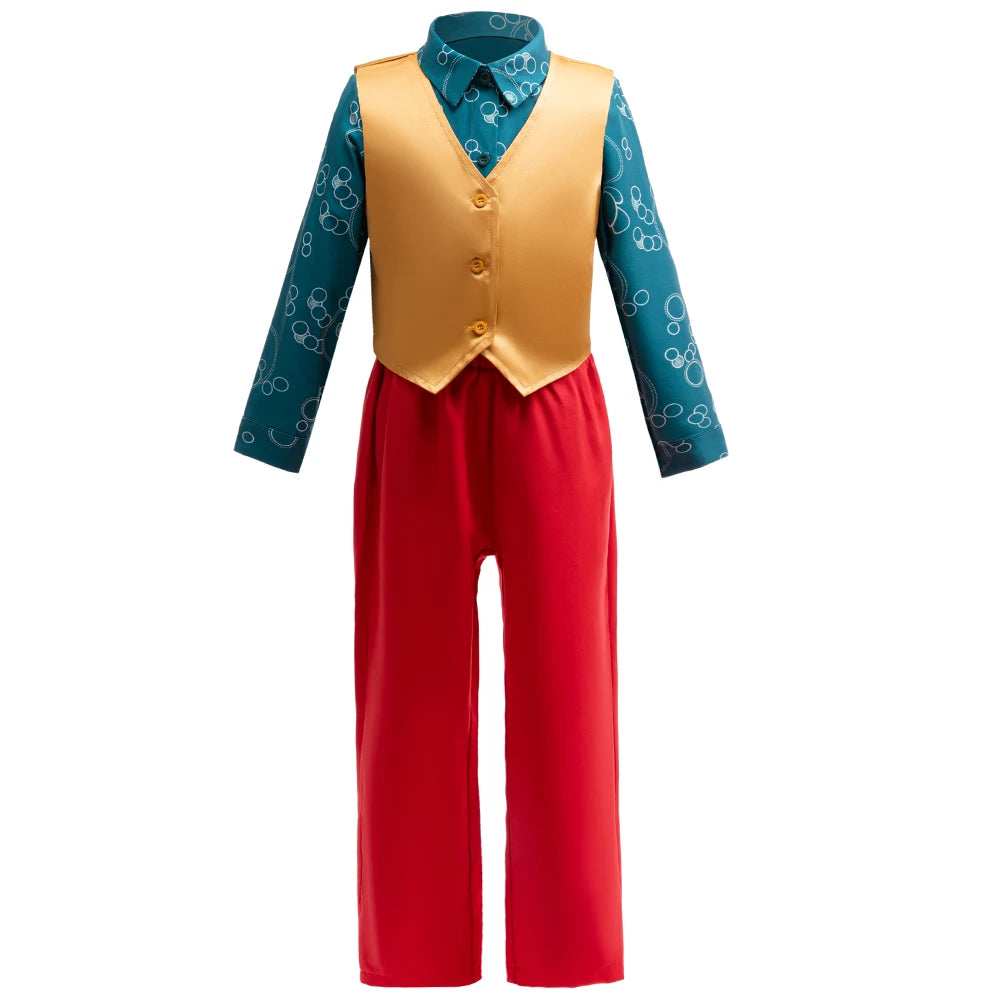 Kids Clown Clothing Sets Formal Carnival Outfits Boys Clown Costume de Cosplay du Film Joker, Joaquin Phoenix Arthur Fleck, - Big Tim's Magic Emporium
