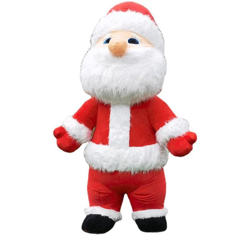 Inflatable Santa Claus Snowman Deer Mascot Costume Adult Fancy Dress Christmas Party Kawaii Mascot Costume Carnival Costumes - Big Tim's Magic Emporium