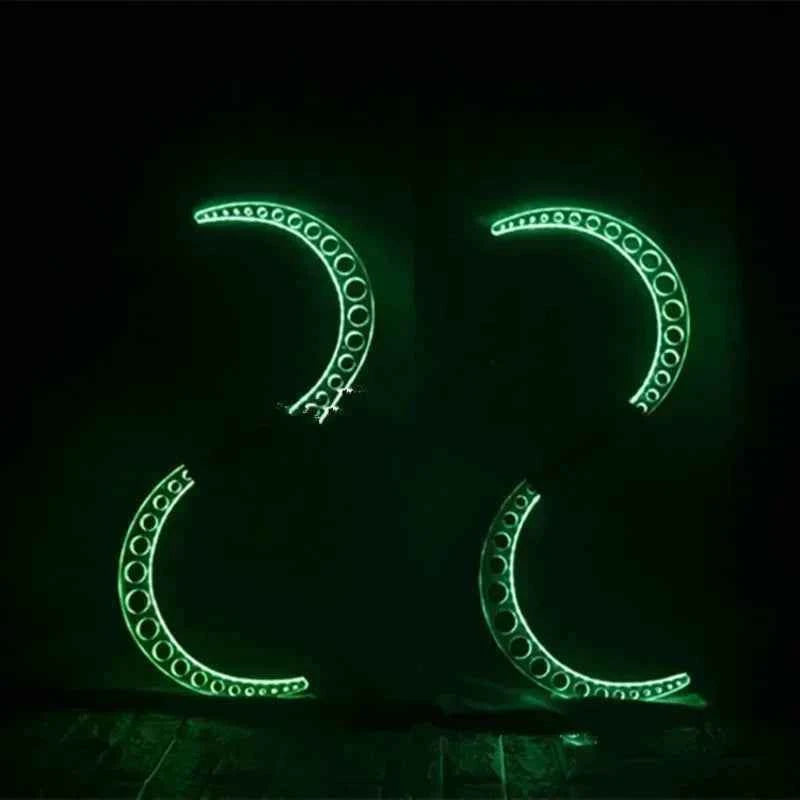 Party Dance Stage Catwalk Performance Show Wears Props Luminous Glowing Robot Men Scimitar Led Sticks Lighted  Led Costumes