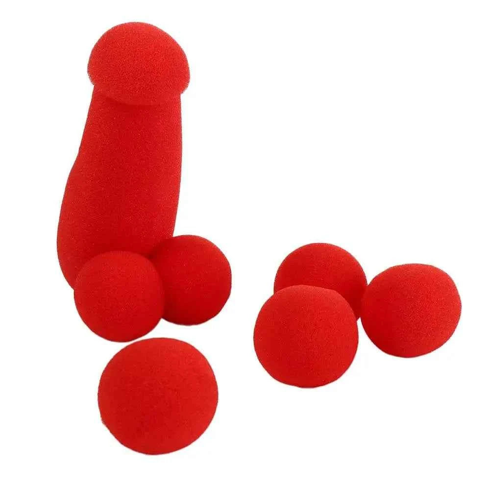 Red Sponge Balls Magic Trick Sponge Funny Gadgets Gimmick Small Sponge Brother Performing Magic Prop Magic Red Sponge