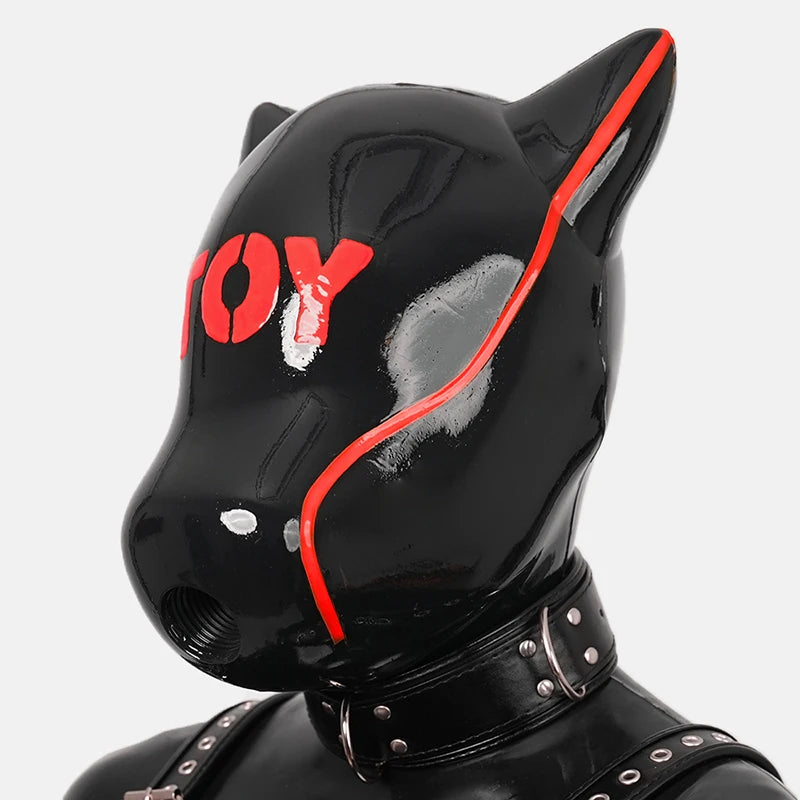 Furrjoi IDO Silicone Dog Mask with Patterned Cospaly Costumes Hood Multiple Colors Halloween Face Toys Realistic Equipment - Big Tim's Magic Emporium