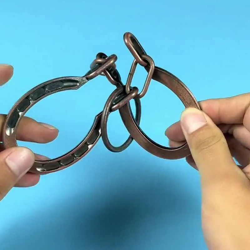 Magic IQ Metal Horseshoe Cast Brain Teaser Puzzle Disentanglement Juggling Tricks Educational Toys For Kids Boys Girls - Big Tim's Magic Emporium