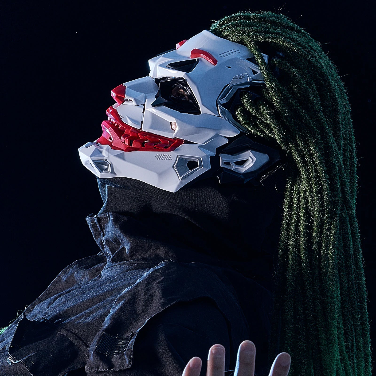 Joker Masks Cyberpunk Masks Clown Braids 2d Cosplay Resin Custom Products Halloween Anime Role-Playing Props And Gifts Toys - Big Tim's Magic Emporium