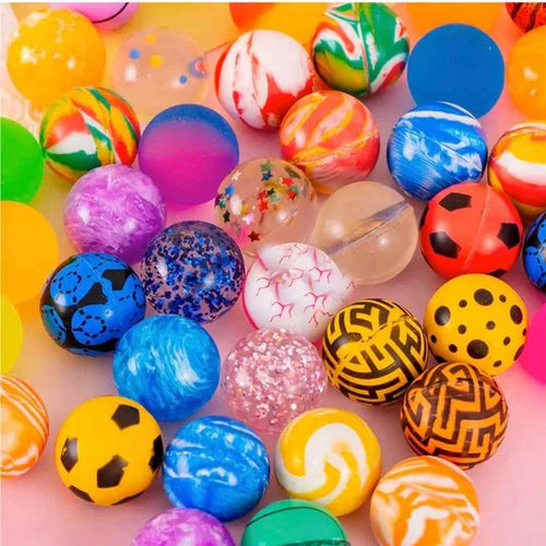 10-50Pcs Bouncy Ball Toys Kid Birthday Party Favors Gifts for Guests Rubber Bouncing Ball Pinata Goody Bag Fill Prizes