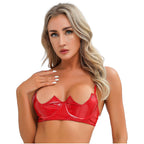 V-Notch Underwired Open Chest Bra Top