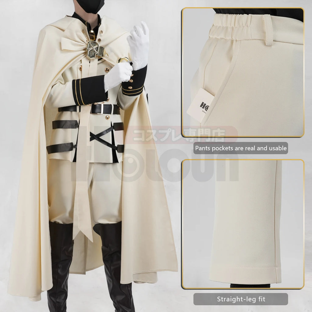 HOLOUN Seraph Of The End Anime Mikaela Hyakuya Cosplay Costume Cloak Jacket Pants Shirt Halloween Christmas Convention - Big Tim's Magic Emporium