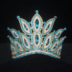 Crystal Bridal Tiara Crown – Vintage Queen Rhinestone Wedding Diadem in Gold or Silver