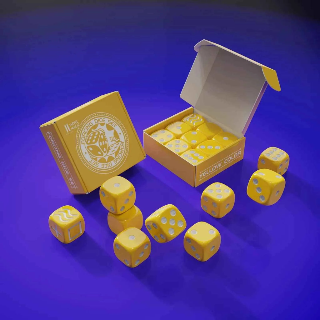Forcing Dice Set (8 Colors,No Instructions) Magic Tricks Force a Number Magia Close Up Parlor Illusions Gimmicks Mentalism Props