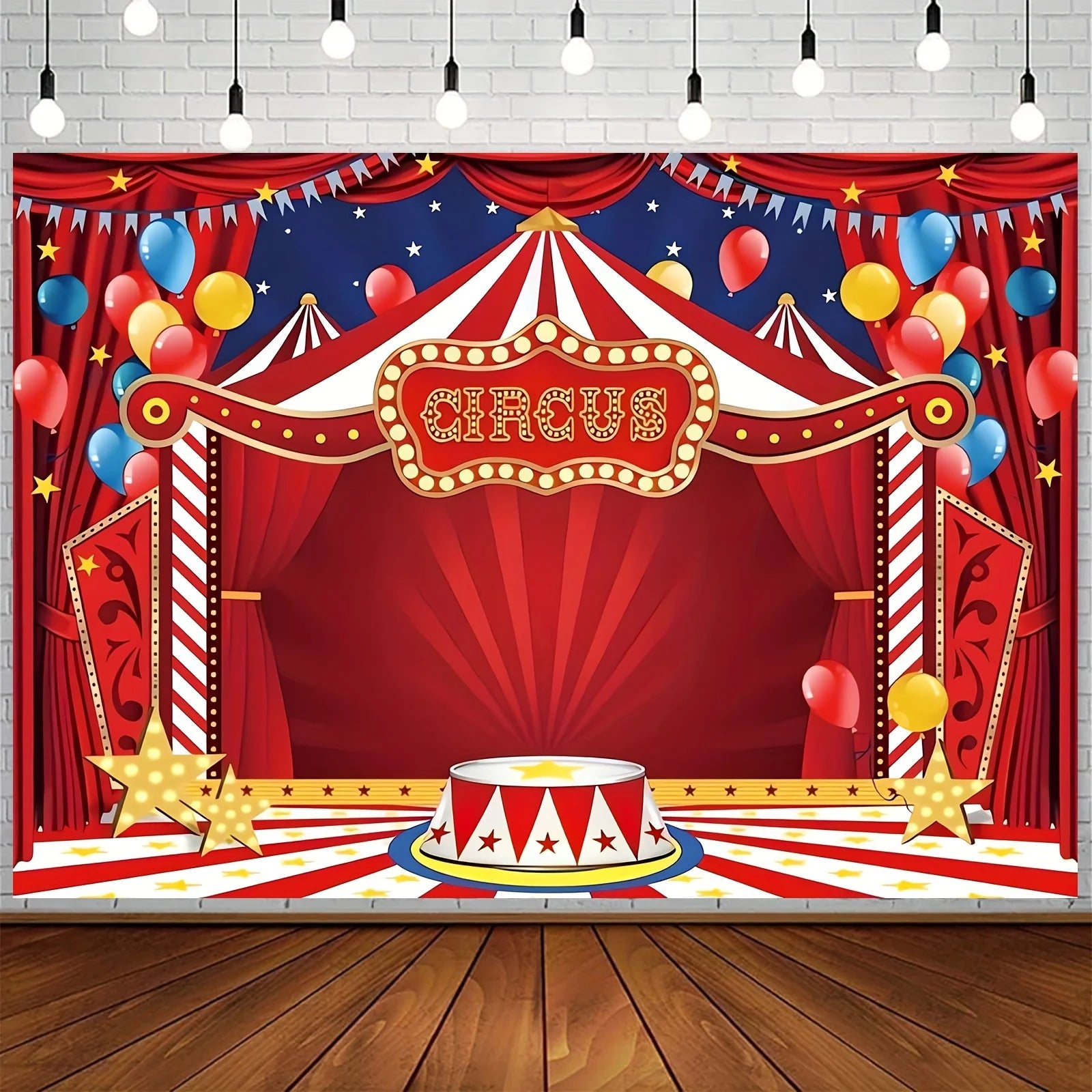 Circus Carnival party background Fabric Carnival theme party decoration background Circus birthday party background - Big Tim's Magic Emporium