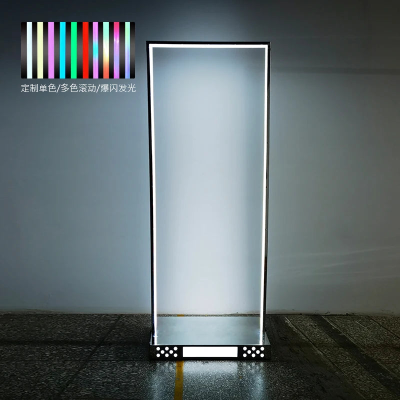 Luminous stainless steel door frame stage mobile stage props