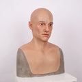 Men's full head silicone mask, party costume, role-playing, stage performance mask suitable for disguise use by Big Tim's Magic Emporium