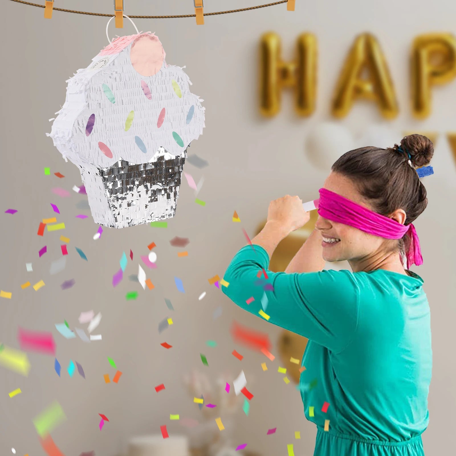 Ice Cream Pinata, Pinata Decoration, Candy Party Pinata w/ PVC Stick  Ice Cream Cake Pinata for Party Decoration Pinata