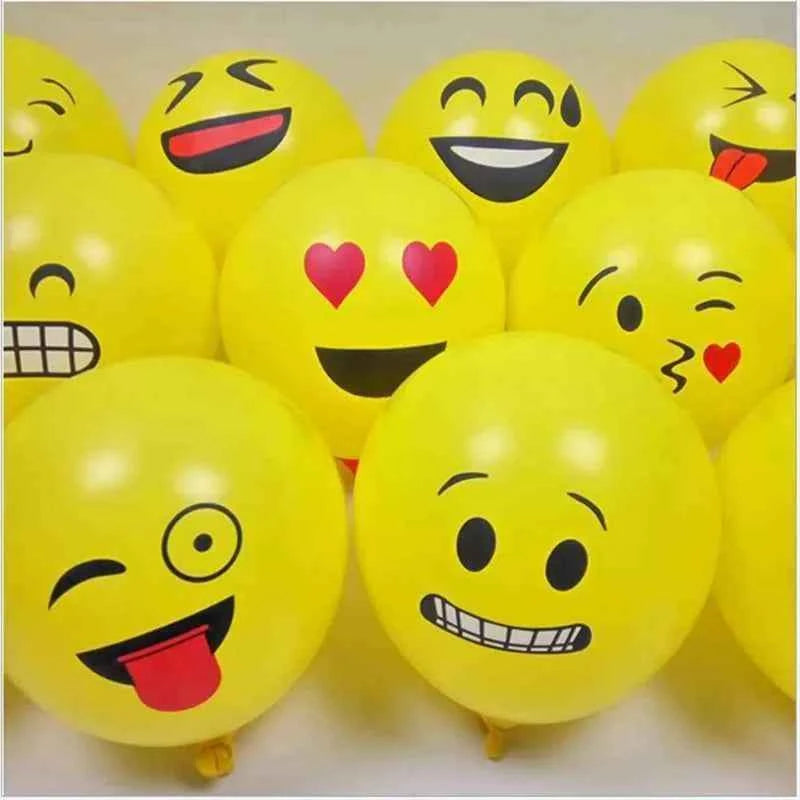 One Year Old Children's Birthday Party Is Decorated with Lovely Smiling Face Printing Large Eye Latex Balloon