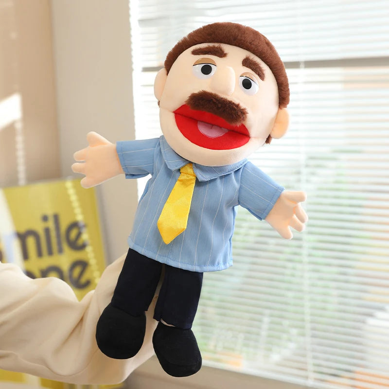 Family Hand Puppets – 38cm Plush Character Puppets for Storytelling & Role Play - Big Tim's Magic Emporium