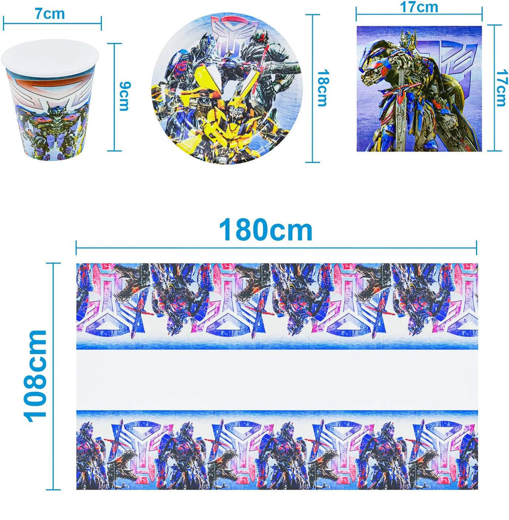 Transformers Party Favor Transformer Birthday Party Decorations Party Supplies Balloons Tablecloth Cups Plates Baby Shower Gifts - Big Tim's Magic Emporium