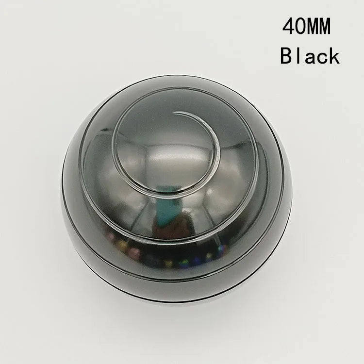Metal Spherical Gyroscope Optical Illusion Fidget Toy Portable Desk Stress Relief Hypnosis Finger Spinner Gift for Adults Kids