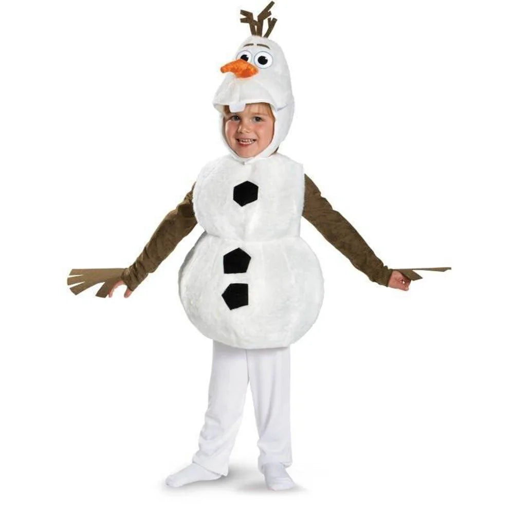 Santa Olaf Costume Infant Cute Snowman Baby Boys Girls Christmas Jumpsuit Santa Clothes Holiday Outfit For Toddler - Big Tim's Magic Emporium