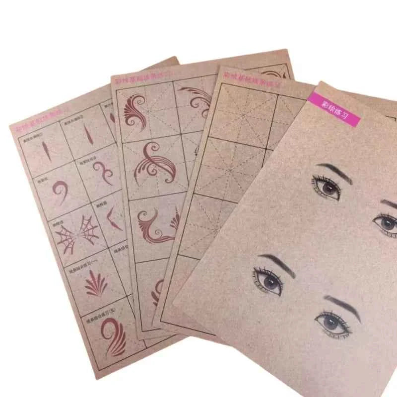 Face Painting Practice Board Copy Practice Suitable For Newcomers To Learn Washable and Reusable Body Painting Practice Template