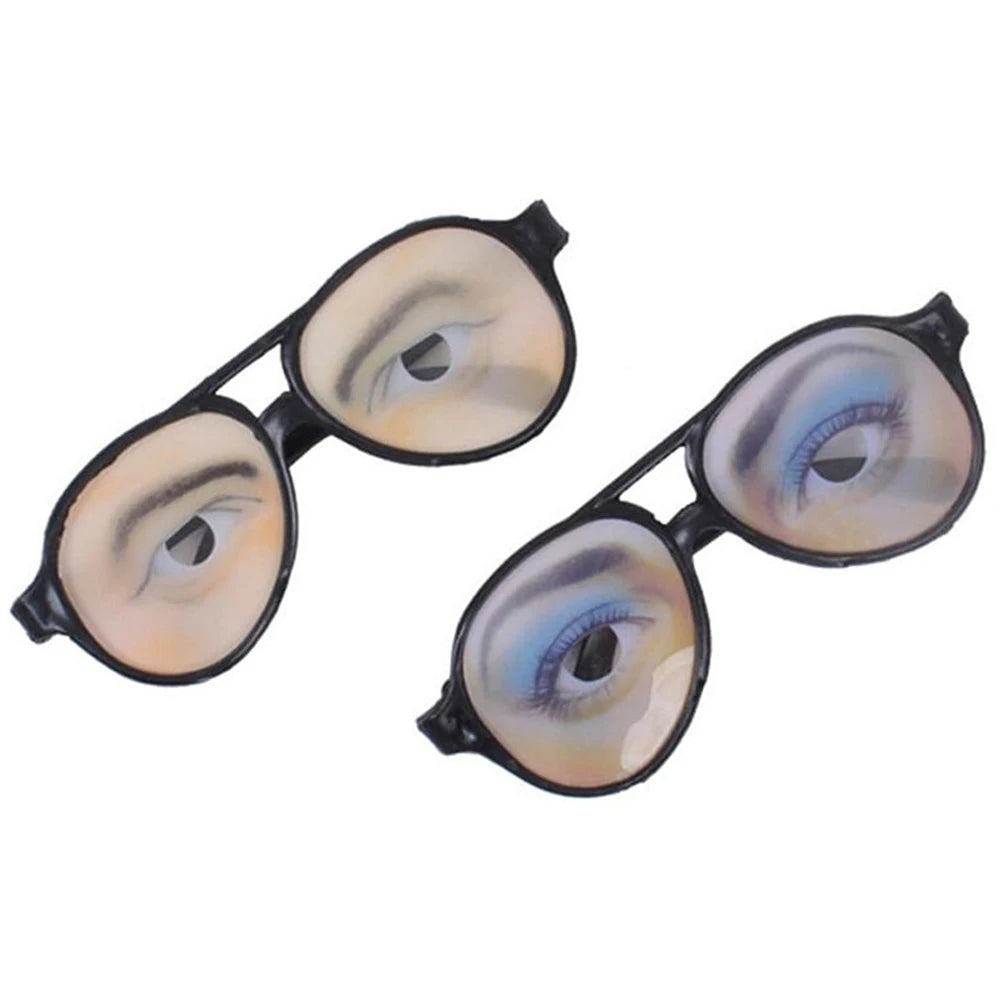 Novelty Halloween Joke Toy Prank Toy Mischief Decoration Eyes Frames Glasses Toy Funny Joke Glasses Fake Glasses Funny Glasses - Big Tim's Magic Emporium