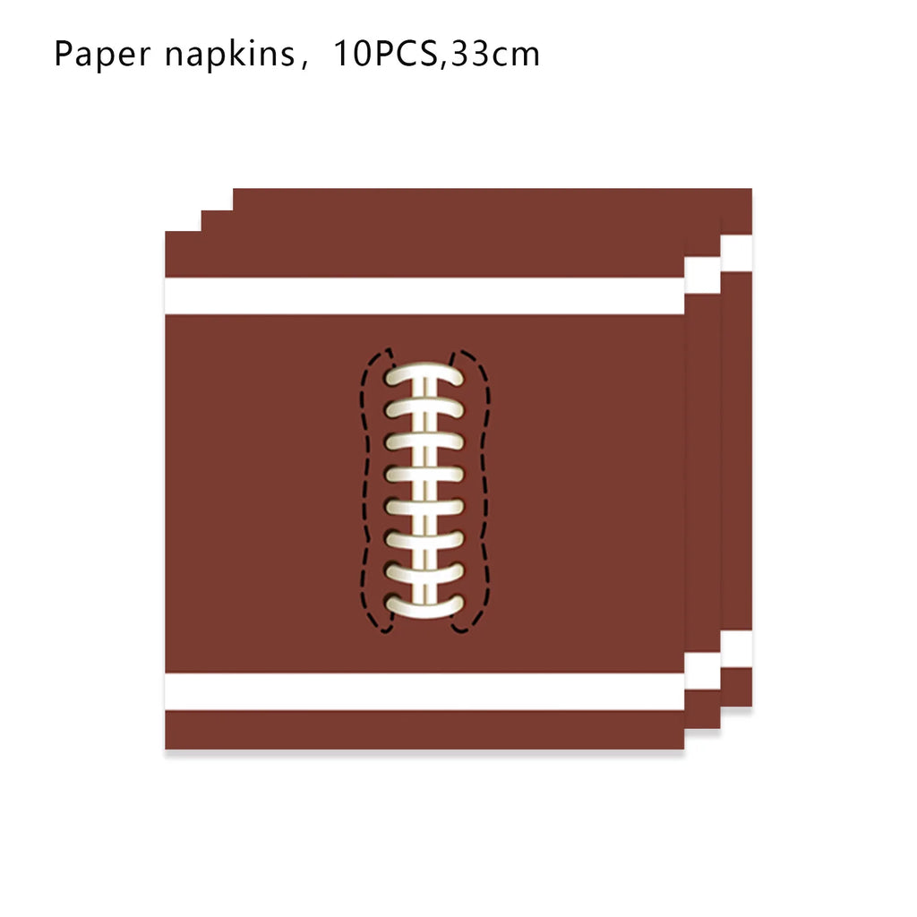 Super Bowl Rugby American Football Children's Birthday Party Paper Decoration Party Supplies Party Supplies Party Decorations - Big Tim's Magic Emporium