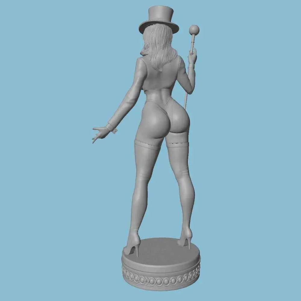 Sexy Magician 1/24 Scale Small Resin Statue 75mm Handmade Model Kit, 3D Printed Unpainted, Requires Hand Painting Resin Model Scene Decoration Home Decor Ornament