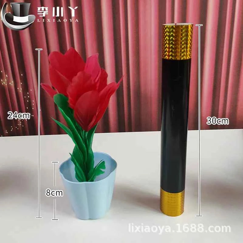 Magic Wand Turns Into Four Flower Cane To Flowers Magic Tricks Stage Wand Magia Mentalism Illusion Gimmick Props Magician
