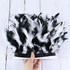 Fluffy Turkey Feathers Trim Ribbon Fringe
