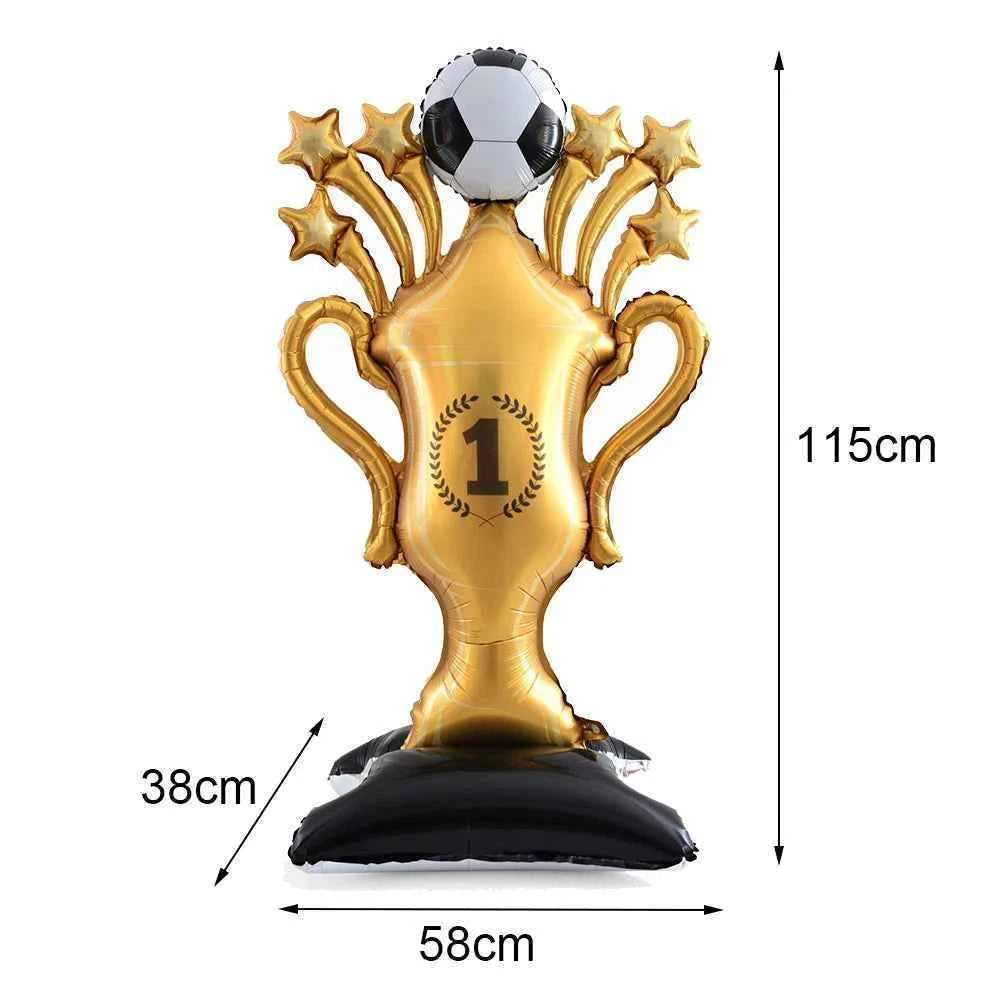 Soccer Party Decoration Balloons Soccer Balls Football Sneakers Trophy Foil Balloons for Birthday Sports Theme Party Supplies