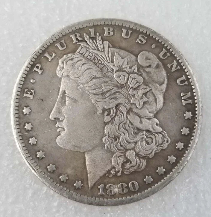 1 Pcs Steel Morgan Dollar (3.8cm Dia) Magic Tricks Can Be Sucked Props Accessorie Used Appearing/Disappearing Coin Magie