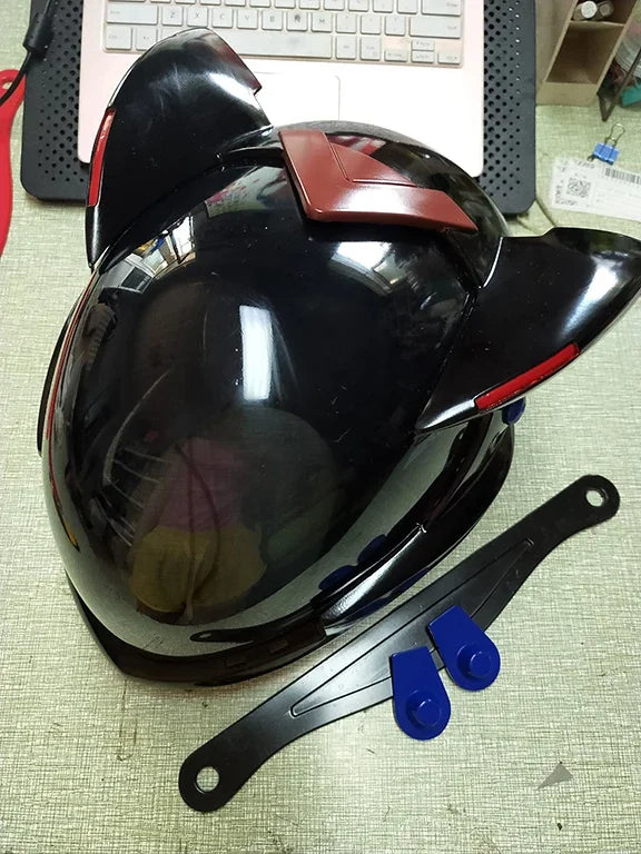For Women Men Cos Masks Asuka Cos Langley Soryu Cosplay Helmet Anime Game Punk Makinami Illustrious Accessories Party Props Mask - Big Tim's Magic Emporium