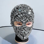 Super Shiny Rhinestone Full Face Headwear Mask