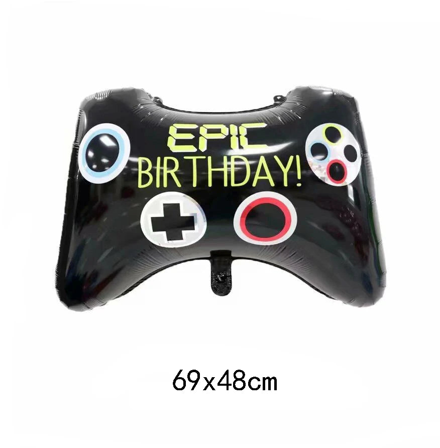Video Game Controller Party Decoration Happy Birthday Gaming Gamepad Balloons Internet Celebrity Video Gamer Boys Party Supplies - Big Tim's Magic Emporium