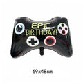 Video Game Controller Party Decoration Happy Birthday Gaming Gamepad Balloons Internet Celebrity Video Gamer Boys Party Supplies - Big Tim's Magic Emporium