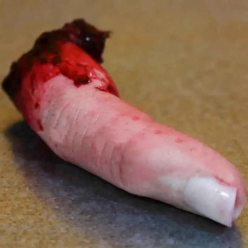 Halloween Horror Bloody Finger Prank Prop Bloody Severed Finger Realistic bloody severed finger scary props scary Fake Finger