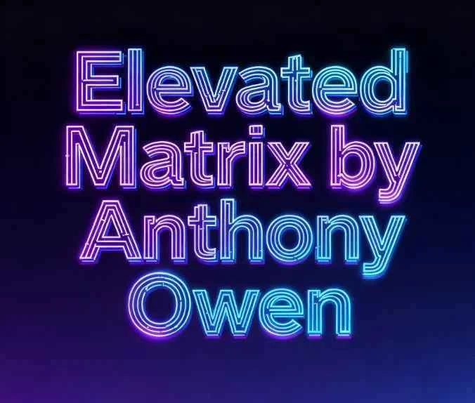 Magician Props Elevated Matrix by Anthony Owen Close-Up Coin Magic Trick for Street & Bar Performance