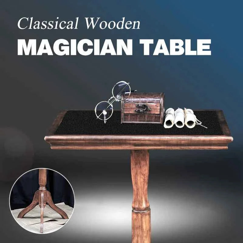 Classical Wooden Magician Table Magic Tricks Nut-brown Wooden Table Close-up Stage Magia Accessories Props Magie Desk
