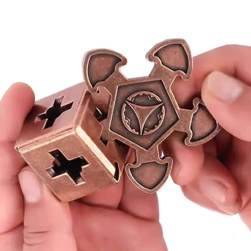 Magic Metal Brain Teaser Puzzles Educational Toys for Kids Children Teens IQ Logic Test Disentanglement Mind Challenge