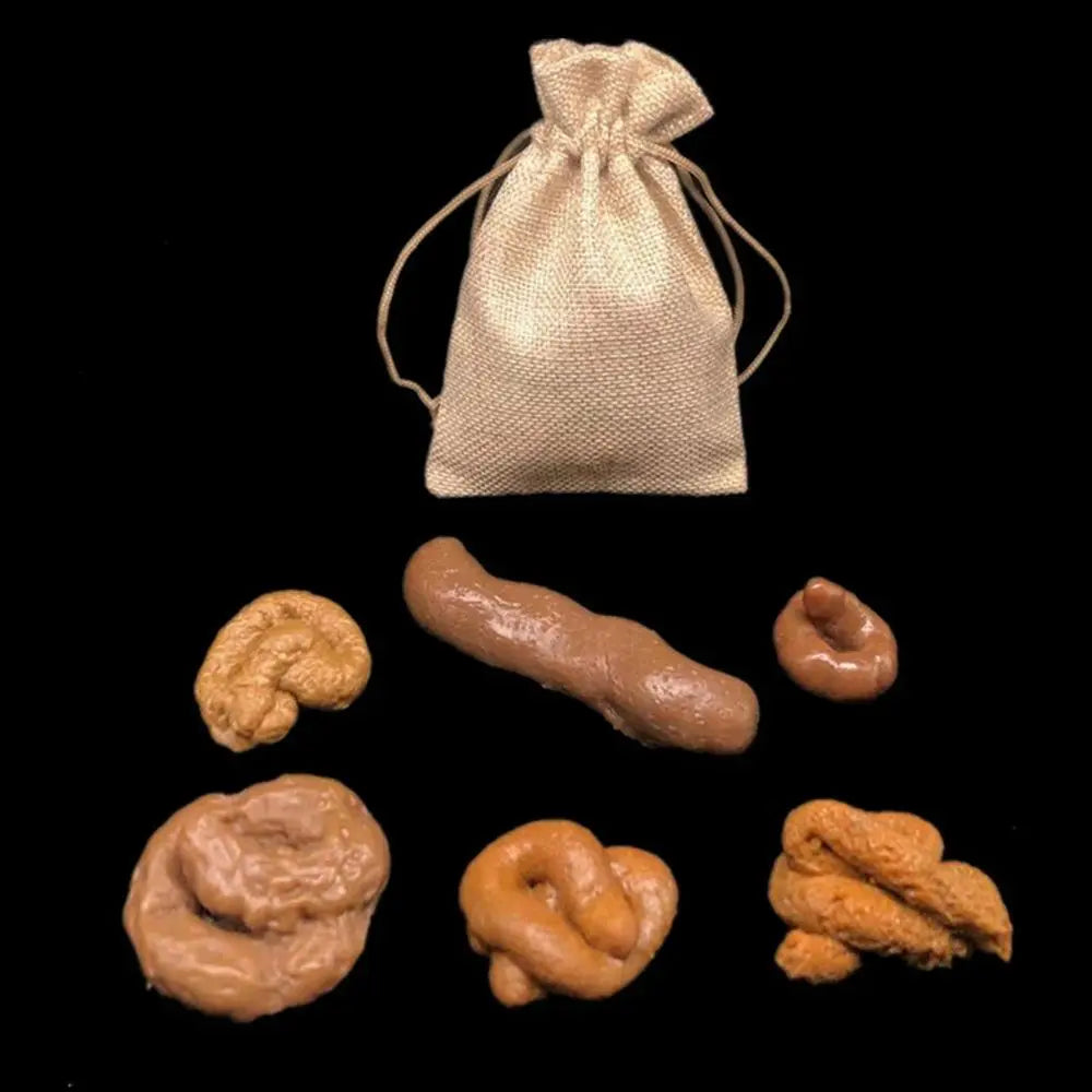 6Pcs Joke Gadget Squish Fool's Holiday Tricky Funny Prank Realistic Shit Gift Fake Poop by Big Tim's Magic Emporium