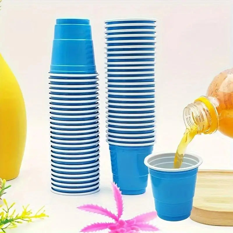 50pcs Party Disposable Plastic Cups Birthday Wedding Festival Beer Drink Soda Cups Party Game Cups - Big Tim's Magic Emporium