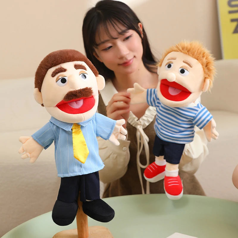 Family Hand Puppets – 38cm Plush Character Puppets for Storytelling & Role Play - Big Tim's Magic Emporium