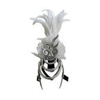 The Stardust Dionysia – Pure White Feather Carnival & Masque Ball Headdress
