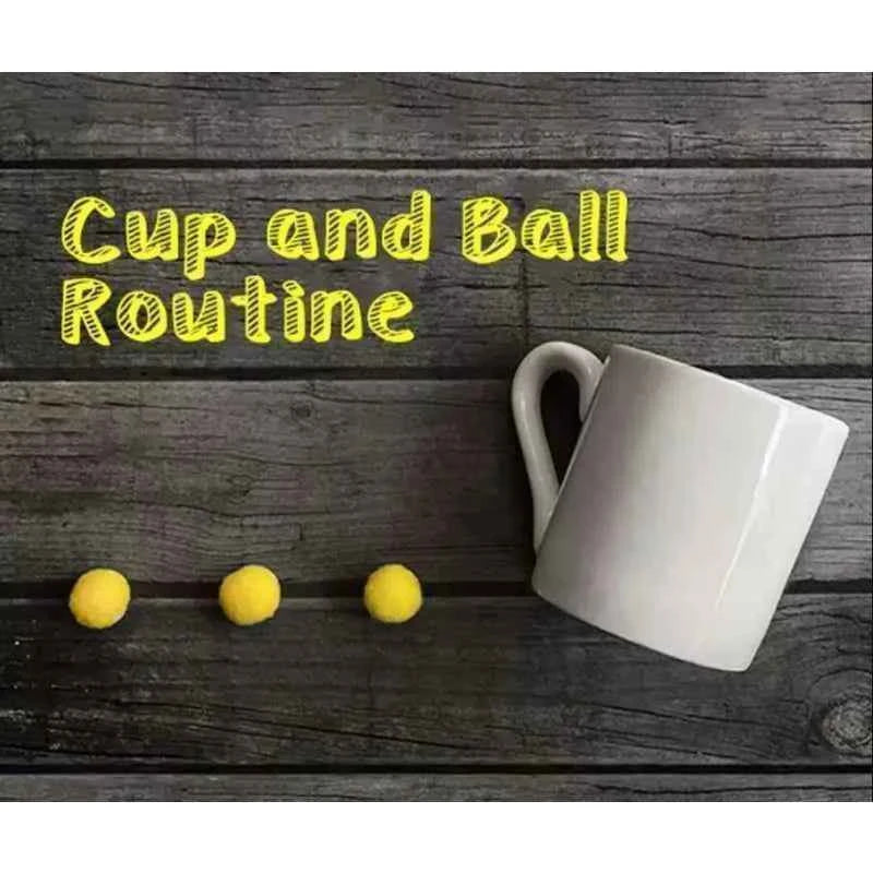 Cup and Ball Routine Cup of Fantasy Stage Magic Tricks Illusions Beginner Magician  Party Games Funny Magia Props Street Bar