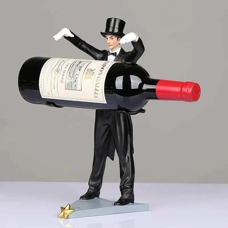 Magical Wine Bottle Rack, Home Decoration, Wine Bottle Rack, Handmade Resin, Colorful European Style, Handsome Magician
