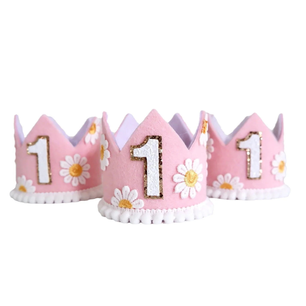 Neutral party hat, 1st birthday, 2nd birthday crown, Cake smash prop, birthday crown, party hat, first birthday girl, boy. - Big Tim's Magic Emporium
