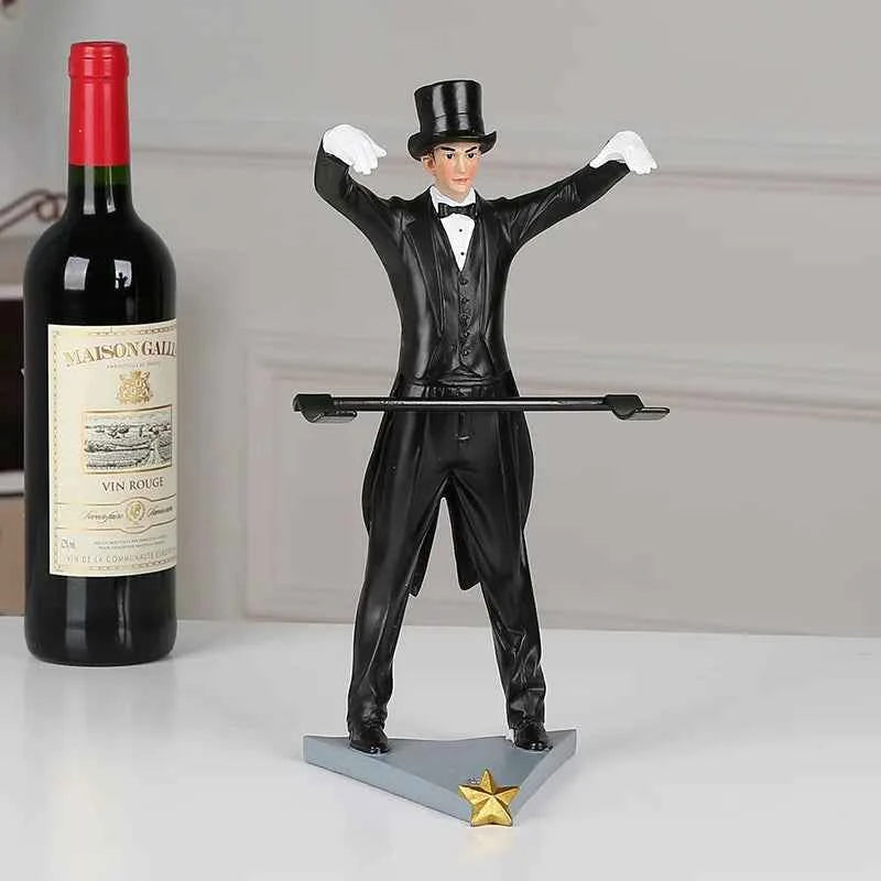 Magical Wine Bottle Rack, Home Decoration, Wine Bottle Rack, Handmade Resin, Colorful European Style, Handsome Magician